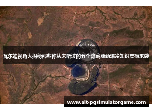 瓦尔迪视角大揭秘那些你从未听过的五个隐藏版劲爆冷知识震撼来袭 瓦尔迪视角大揭秘那些你从未听过的五个隐藏版劲爆冷知识震撼来袭